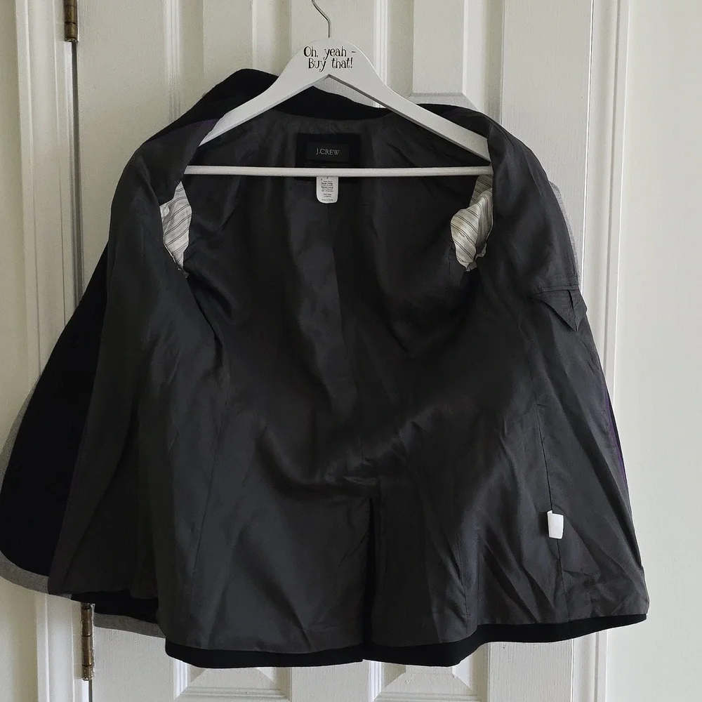J.Crew Jacket Size 2  Wool VTG - Picture 7 of 9